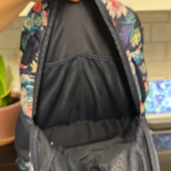 Vera Bradley Floral Backpack - Navy and Multicolor - Picture 9 of 16